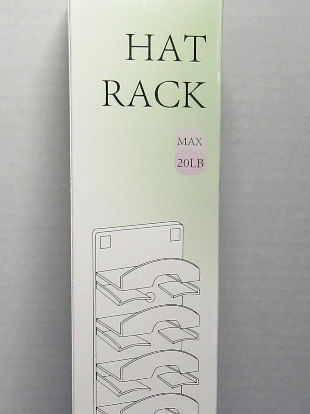 Strip Hat Rack Black ABS Self-Adhesive or Screws 2 Racks Included Adults NIB